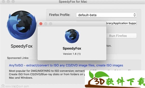 SpeedyFox for mac（高效火狐浏览器加速工具）v2.0.29 官方正式版